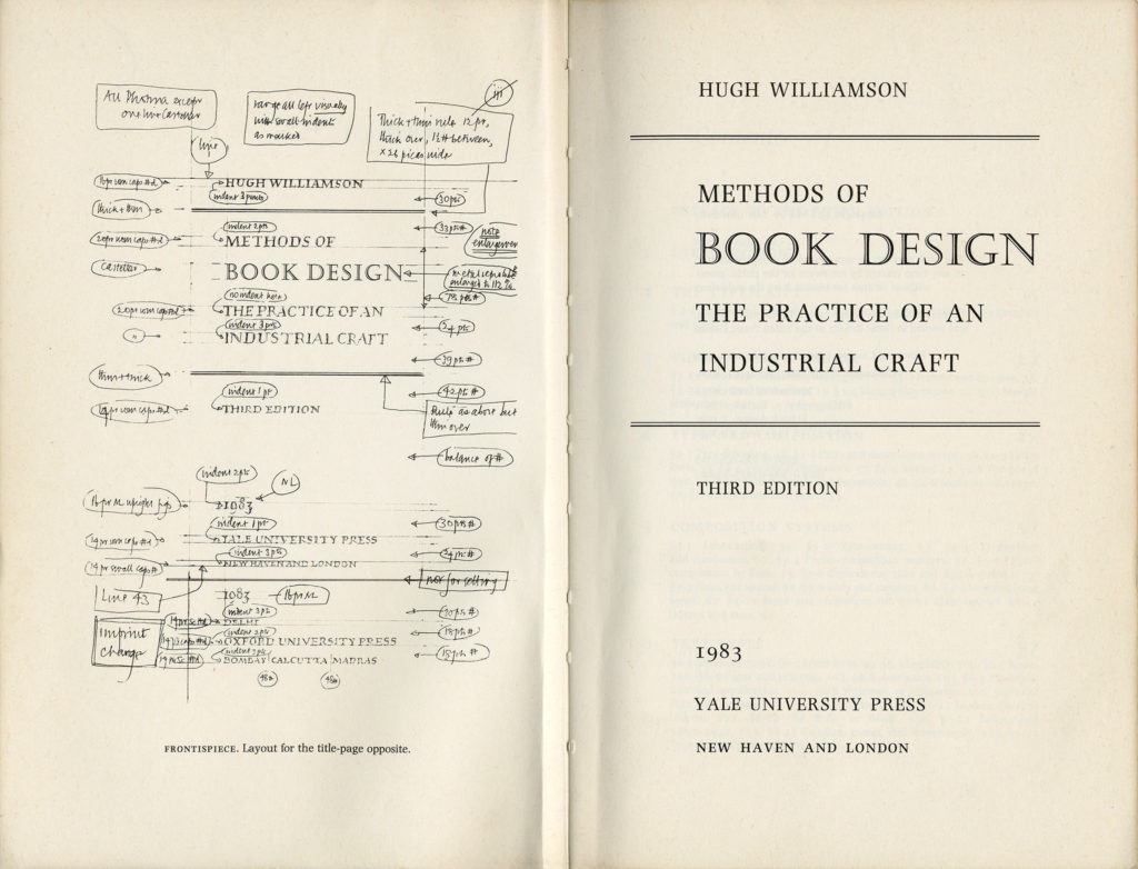 ‘Methods of Book Design’ opening spread