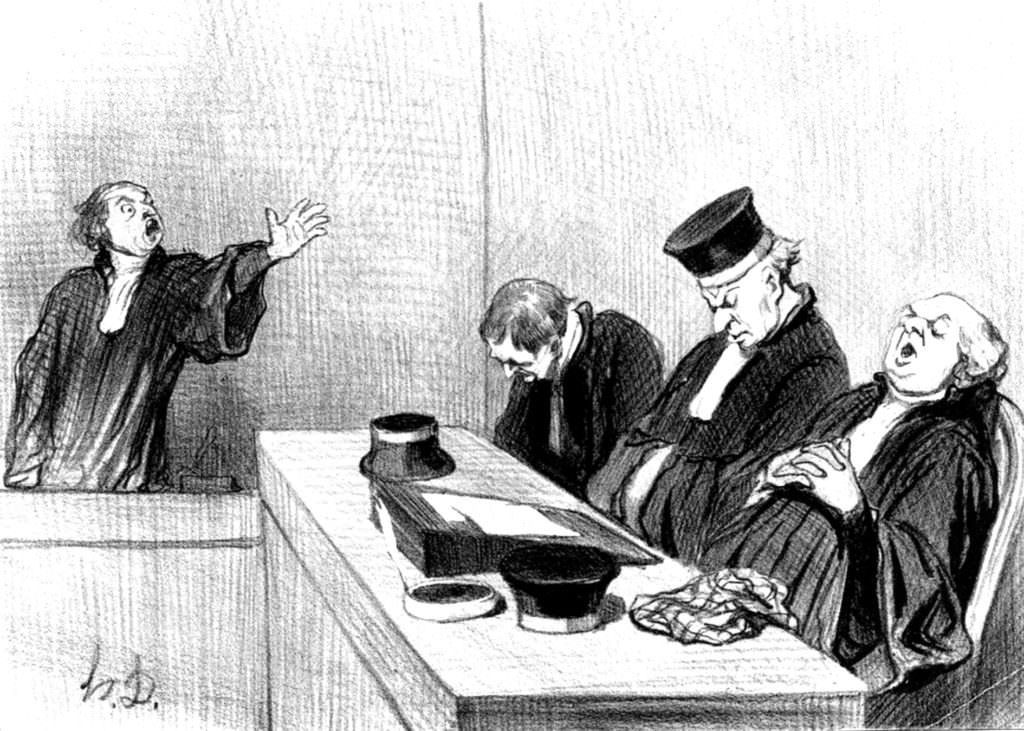 From ‘Les Gens de Justice’ by Honoré Daumier