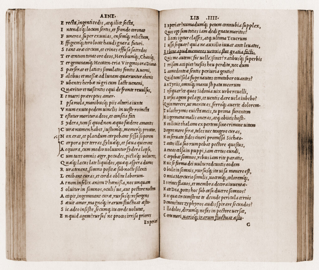 Virgil: ‘Opera’ (Aldus Manutius, Venice, 1501)